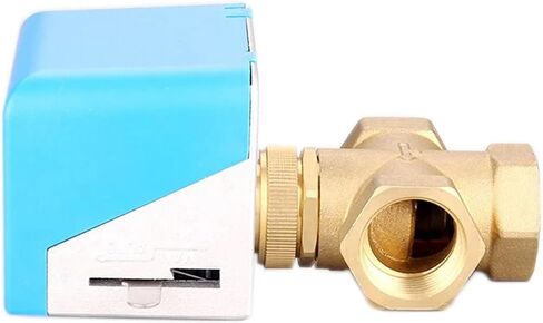 G 3/4" 1" Motorized Electric Brass Globe Valves 2 Wire AC220V Three Way Stop Shut-off Valve(1") in Kuwait