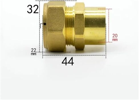 أنبوب مناسب OD 22 مم × 1/2 بوصة تركيب ضغط نحاسي أنثى موصل اتحاد وقود غاز الماء in Kuwait