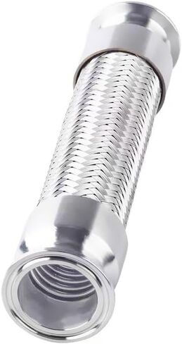 51mm(1.5" DN40) Ferrule64mm Tri Clamp Braided Flexible Hose For,Length 1500mm, Tube SS304 in Saudi Arabia