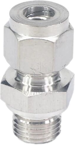 تناسب أنبوب O/D 10 مللي متر إلى M14x1.5 أنثى 304 الفولاذ المقاوم للصدأ الطويق قياس الضغط المناسب in Kuwait