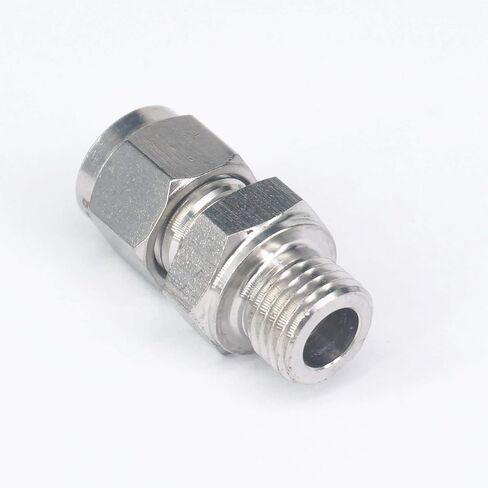 تناسب أنبوب O/D 10 مللي متر إلى M14x1.5 أنثى 304 الفولاذ المقاوم للصدأ الطويق قياس الضغط المناسب in Kuwait