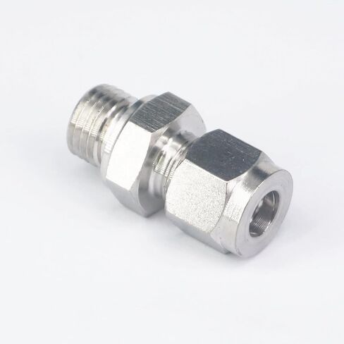 تناسب أنبوب O/D 10 مللي متر إلى M14x1.5 أنثى 304 الفولاذ المقاوم للصدأ الطويق قياس الضغط المناسب in Kuwait
