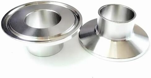 DIN DN25 28 مللي متر الأنابيب OD بعقب لحام x1.5 "ثلاثي المشبك SUS 316L الفولاذ المقاوم للصدأ تركيب اقتران المنزل تخمير البيرة in Kuwait