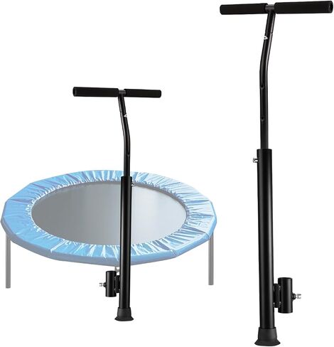 Rebounder Handle Bar, Adjustable Length Stable Soft Foam Surface Fitness Trampoline Handle Bar Only for Adults Straight Legs Within 0.98 Inches in Diameter (Trampoline not Included) in Kuwait