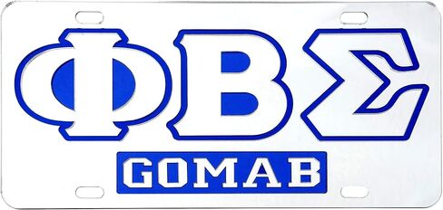 Desert Cactus Phi Beta Sigma Accessories Sigmas Metal Car Tag for Front or Rear of Vehicle (Car - 7609) in Kuwait