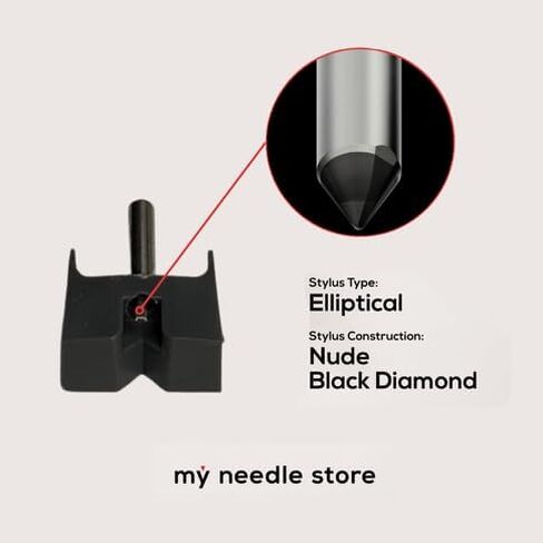 Turntable Needle Replacement for Pickering DATE2 Stylus and Compatible with Pickering V-15 / ATE Cartridges, with Nude Elliptical Diamond Tip, from My Needle Store, 23-DE in Saudi Arabia