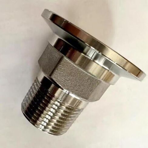 2PCS 1″ Tri-Clamp x 1/2″ Male NPT Adapter 304 Stainless Steel Sanitary Clamp Fitting (2" x 1/2") in Kuwait