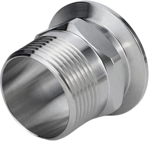 2PCS 1″ Tri-Clamp x 1/2″ Male NPT Adapter 304 Stainless Steel Sanitary Clamp Fitting (2" x 1/2") in Kuwait