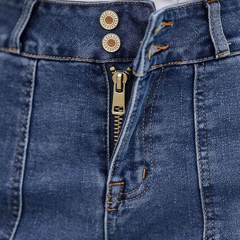 Women's Casual Denim Shorts High Waisted Stretchy Summer Y2K Jeans Shorts Classic Office Work Jorts for Vacation in Kuwait