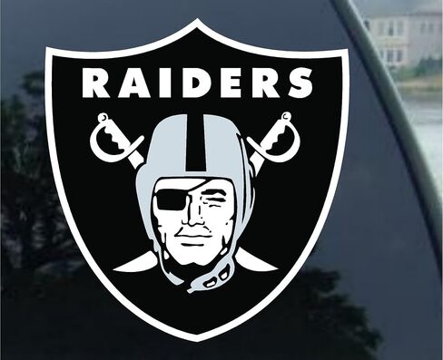 ملصق ملون متعدد الاستخدام NFL Oakland Raiders 16784031، 5 بوصة × 6 بوصة in Kuwait