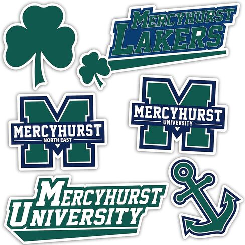 ملصق جامعة صبار الصحراء Mercyhurst ليكرز شارات الفينيل زجاجة مياه للكمبيوتر المحمول ورقة قصاصات السيارة (النوع 2) in Kuwait