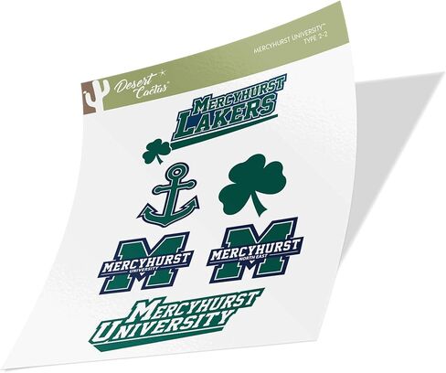 ملصق جامعة صبار الصحراء Mercyhurst ليكرز شارات الفينيل زجاجة مياه للكمبيوتر المحمول ورقة قصاصات السيارة (النوع 2) in Kuwait