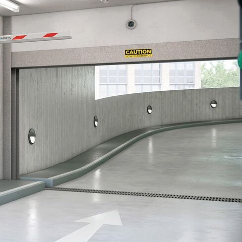 3 x Caution Low Clearance Signs – Watch Your Head Low Overhead Clearance – 10 x 3 Vinyl Labels – Self-Adhesive, Non-Rusting, Weatherproof, Waterproof Decals for Roads, Fields, Business, Shops, Warehouses, Construction Sites in Kuwait