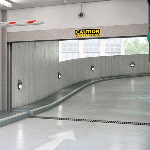 3 x Caution Low Clearance Signs – Watch Your Head Low Overhead Clearance – 10 x 3 Vinyl Labels – Self-Adhesive, Non-Rusting, Weatherproof, Waterproof Decals for Roads, Fields, Business, Shops, Warehouses, Construction Sites in Kuwait