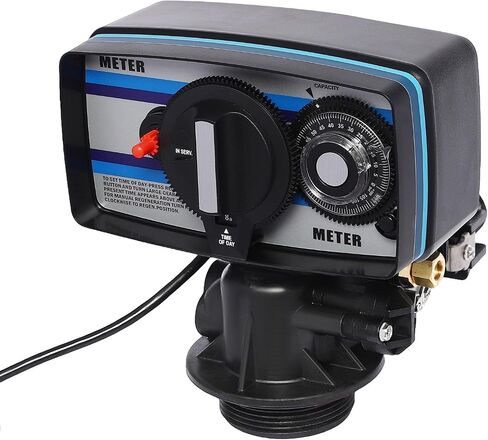 Water Softener Control Valve, 5600SM Flow Type Softening Water Softener Timer Filter Control Head Valve, 110V Automatic Digital Control Valve for Water Filter Softener Resin Tank in Kuwait