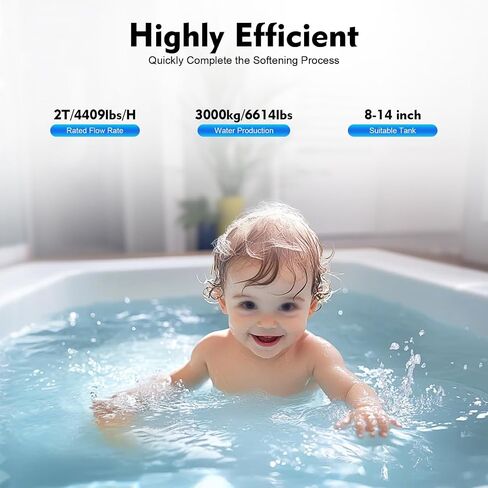 Water Softener Control Valve, 5600SM Flow Type Softening Water Softener Timer Filter Control Head Valve, 110V Automatic Digital Control Valve for Water Filter Softener Resin Tank in Kuwait