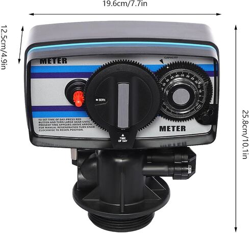 Water Softener Control Valve, 5600SM Flow Type Softening Water Softener Timer Filter Control Head Valve, 110V Automatic Digital Control Valve for Water Filter Softener Resin Tank in Kuwait
