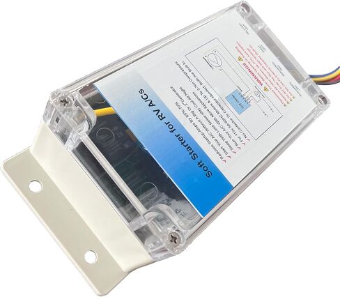 مجموعة البداية الناعمة iFJF RV لمولد ضاغط وحدة تكييف الهواء HVAC 15000 BTU | غلاف ABS مقاوم للهب، يمنع الزئير والاهتزاز عند بدء التشغيل، ويحمي ضاغط مكيف الهواء وأسلاك RV، دليل سهل الاستخدام in Kuwait