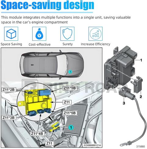 متوافق مع وحدة التوريد المتكاملة IVM 12637591534 متوافق مع BMW 228i 328i 335i 428i 435i 535i 640i 740i X5 X6 in Kuwait