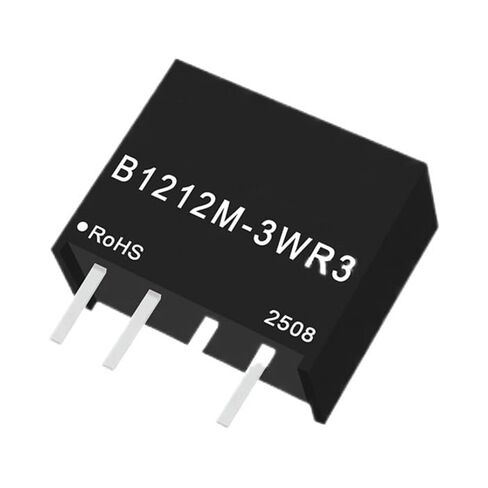 وحدة الطاقة DC-DC B1212M-3WR3 12 فولت إلى 3 وات مخرج فردي غير منظم معزول in Kuwait