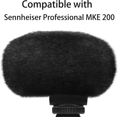 LEFXMOPHY Windscreen for SENNHEISER Professional MKE 200 Microphone Grey MKE200 Mic Furry Wind Muff Deadcat Cover in Kuwait