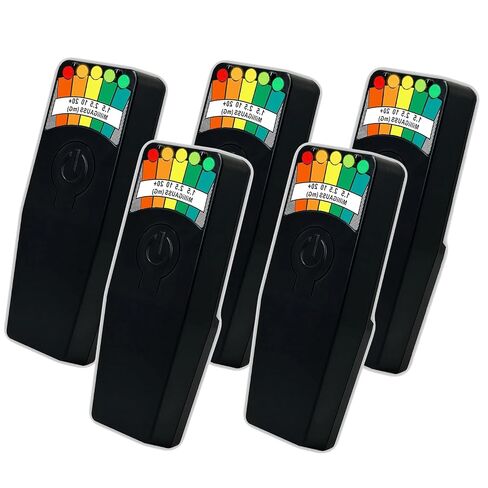 مجموعة أدوات صيد الأشباح من 5 قطع EMF Meter، كاشف المجال المغناطيسي EMF، مجال كهرومغناطيسي محمول، جهاز اختبار معدات خارقة لصيد الأشباح، قارئ EMF مع شاشة LED، أسود in Kuwait
