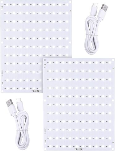 لوحة إضاءة خلفية LED CMYK متوافقة مع طابعة BambuLab A1/A1 mini Combo/P1/X1/A1 ثلاثية الأبعاد، لوحة PCB Lithophane مع USB للوحة إضاءة نموذج صورة مطبوعة ثلاثية الأبعاد، عبوتان in Kuwait