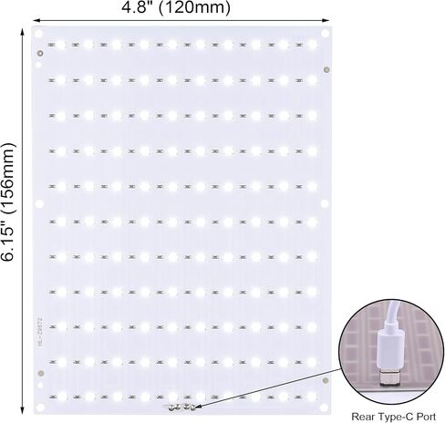 لوحة إضاءة خلفية LED CMYK متوافقة مع طابعة BambuLab A1/A1 mini Combo/P1/X1/A1 ثلاثية الأبعاد، لوحة PCB Lithophane مع USB للوحة إضاءة نموذج صورة مطبوعة ثلاثية الأبعاد، عبوتان in Kuwait