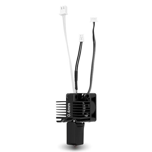 مجموعة Hotend من الفولاذ المقوى 0.4 مم متوافقة مع طابعات Bambu Lab X1 / X1C ثلاثية الأبعاد، فوهة 0.4 مم، كاملة مع مروحة تبريد، سخان سيراميك وثرمستور، تدعم حتى 300 درجة مئوية in Kuwait