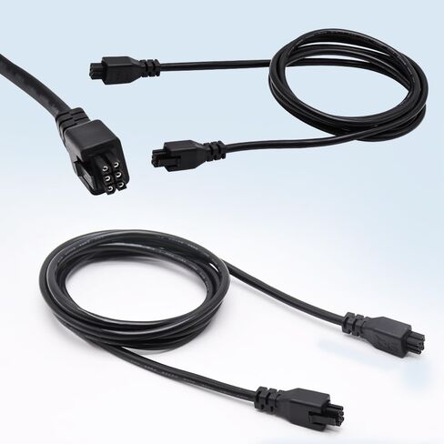 كابل تمديد Creativity AMS 6 Pin 2M/78.74 بوصة، لطابعات Lab AMS/2 Pro/X1/P1/P1S/P1P/X1C/H2D/K2 Plus/Hi Combo ثلاثية الأبعاد، ذكر إلى ذكر (مع مرشح حلقة مغناطيسية) in Kuwait