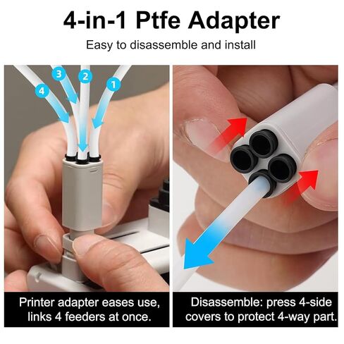 AMS Lite 5-Way Filament Hub, Compatible with Bambu Lab A1 / A1 Mini 3D Printers – Multi-Material Auto-Switch Adapter Kit for Seamless Multi-Color 3D Printing in Kuwait