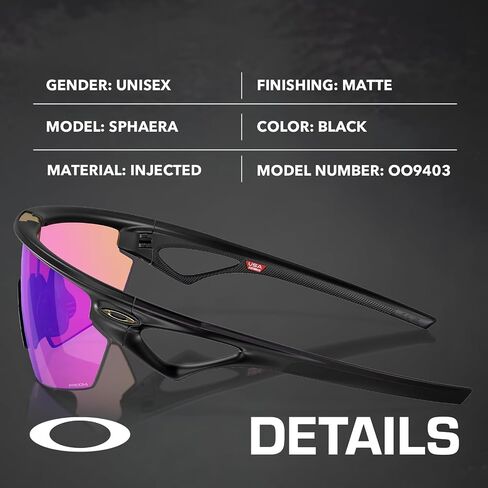 نظارات شمسية Oakley SPHAERA OO9403 على شكل درع مع مجموعة النظارات الرسمية | نظارات شمسية للرجال والنساء in Kuwait