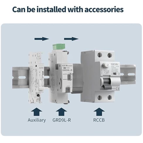 قواطع دائرة التسرب الأوتوماتيكية من GEYA RCD الكهرومغناطيسية (جهاز إعادة الإغلاق التلقائي AC220V + A-SI نوع RCCB 2P-40A-30mA) in Kuwait