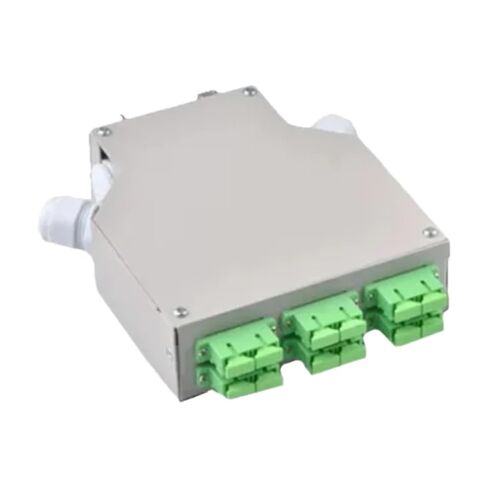 FTTH 6 8-Port 12 core air DIN Rail Distribution Frame Metal mini ODF Optical Fiber Box Junction(8 Port Empty ODF) in Saudi Arabia