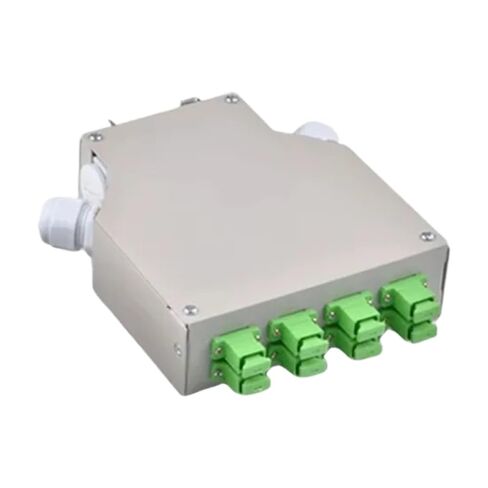 FTTH 6 8-Port 12 core air DIN Rail Distribution Frame Metal mini ODF Optical Fiber Box Junction(8 Port Empty ODF) in Saudi Arabia