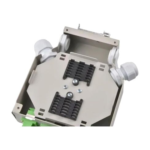 FTTH 6 8-Port 12 core air DIN Rail Distribution Frame Metal mini ODF Optical Fiber Box Junction(8 Port Empty ODF) in Saudi Arabia