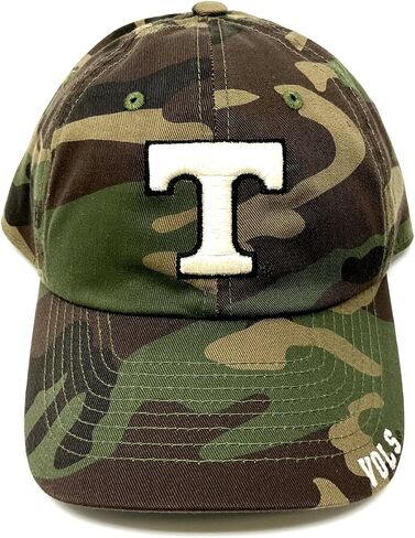 قبعة صلبة مموهة من Woodland Camo Tennessee Volunteers بشعار مموه ومنحني قابل للتعديل in Kuwait