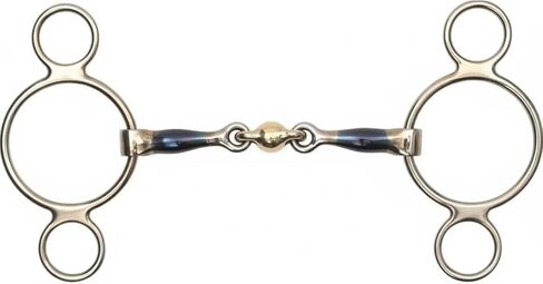 Shires Blue Sweet Iron Two Ring Gag with LOZ in Kuwait