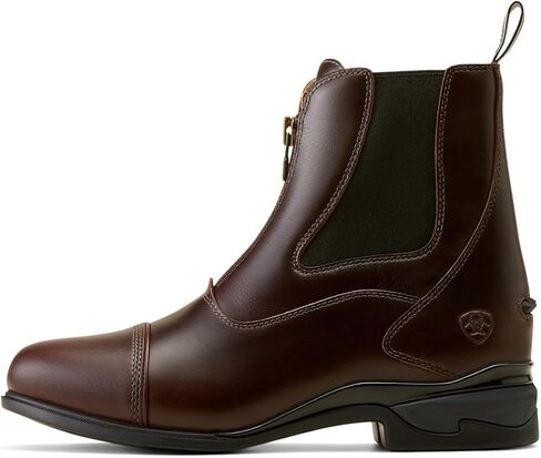 حذاء ARIAT النسائي Devon Zip Paddock، لون الشوكولاتة المشمع، 9.5 in Kuwait