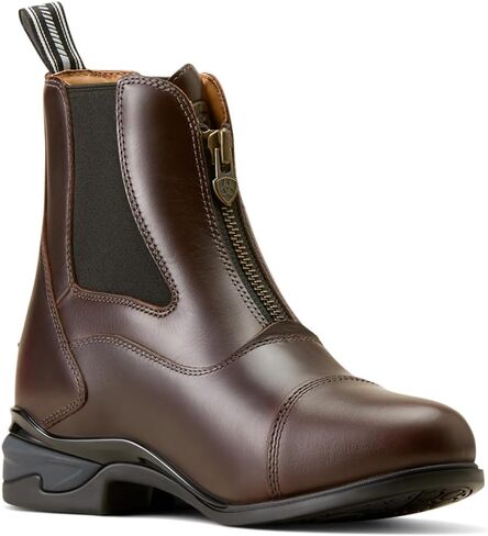 حذاء ARIAT النسائي Devon Zip Paddock، لون الشوكولاتة المشمع، 9.5 in Kuwait