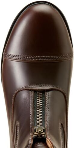 حذاء ARIAT النسائي Devon Zip Paddock، لون الشوكولاتة المشمع، 9.5 in Kuwait