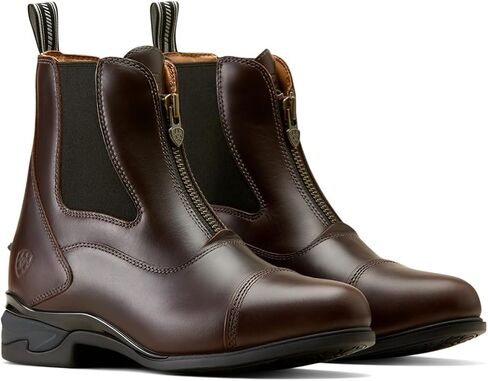 حذاء ARIAT النسائي Devon Zip Paddock، لون الشوكولاتة المشمع، 9.5 in Kuwait