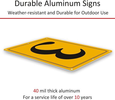 Premium Aluminum Number Signs 3, Metal 12" X 8" Yellow Numbered Signs Outdoor for Parking Lots, Floor, Dock, Court, Aisle, Field, High Visibility, No Fade, Weather-resistant in Kuwait