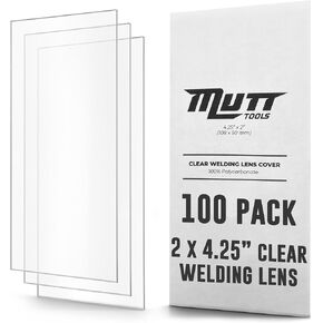 Mutt Tools 100 Pack of Clear Welding Lenses 2x4.25" – .04" Thick 2x4 Clear Welding Lens – Fits Most Standard Size Helmets, 2x4-1/4" in Saudi Arabia