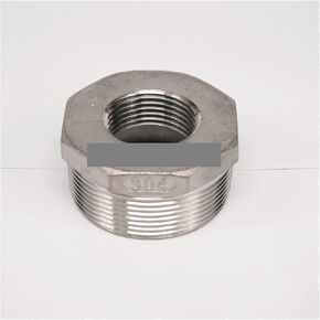 304 Stainless Steel Reducer 2" BSP Male Thread to 1" BSP Female Thread Reducing Bush Fitting Gas Air Water Fuel in Saudi Arabia