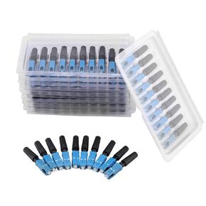 SC Fiber Optic Fast Connector Adapter for FTTH High Return Loss Blue + Black 100pcs for Fiber Local Network in Saudi Arabia