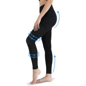 20-30mmHg دعم متدرج جوارب طويلة مضغوطة للنساء جوارب ضغط طبية بدون قدم عالية الخصر ضغط طماق in Kuwait