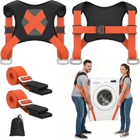 أشرطة متحركة من NOCOEX لشخصين للرفع - نظام رفع الكتف والتحريك مع دعم خلفي للمحركين بسهولة وأمان، حمل أجهزة الأثاث مراتب الأشياء الثقيلة حتى 880 رطلاً in Kuwait