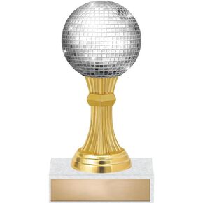 Crown Awards 5" Disco Ball Figure Trophy - Music Recognition Dance Trophies in Kuwait