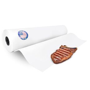 White Butcher Paper Roll 36" x 8640" (720 feet) - USA-Made Natural Food-Grade Paper for Cooking Meat and Fish - Unwaxed Material for Smoker, BBQ & Grilling by IDL Packaging in Kuwait